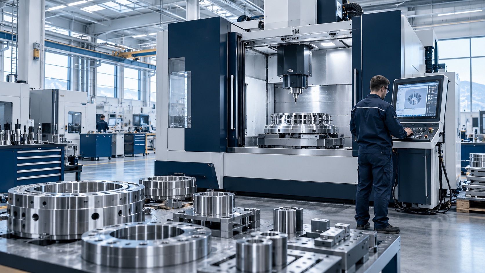 Conceptual CNC engineering workshop
